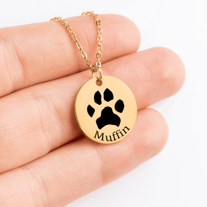 Paw Print Necklace