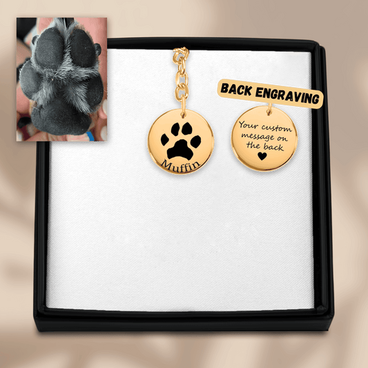 Pawprint Keychain