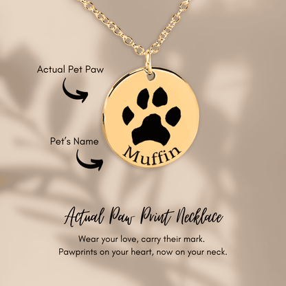 Paw Print Necklace