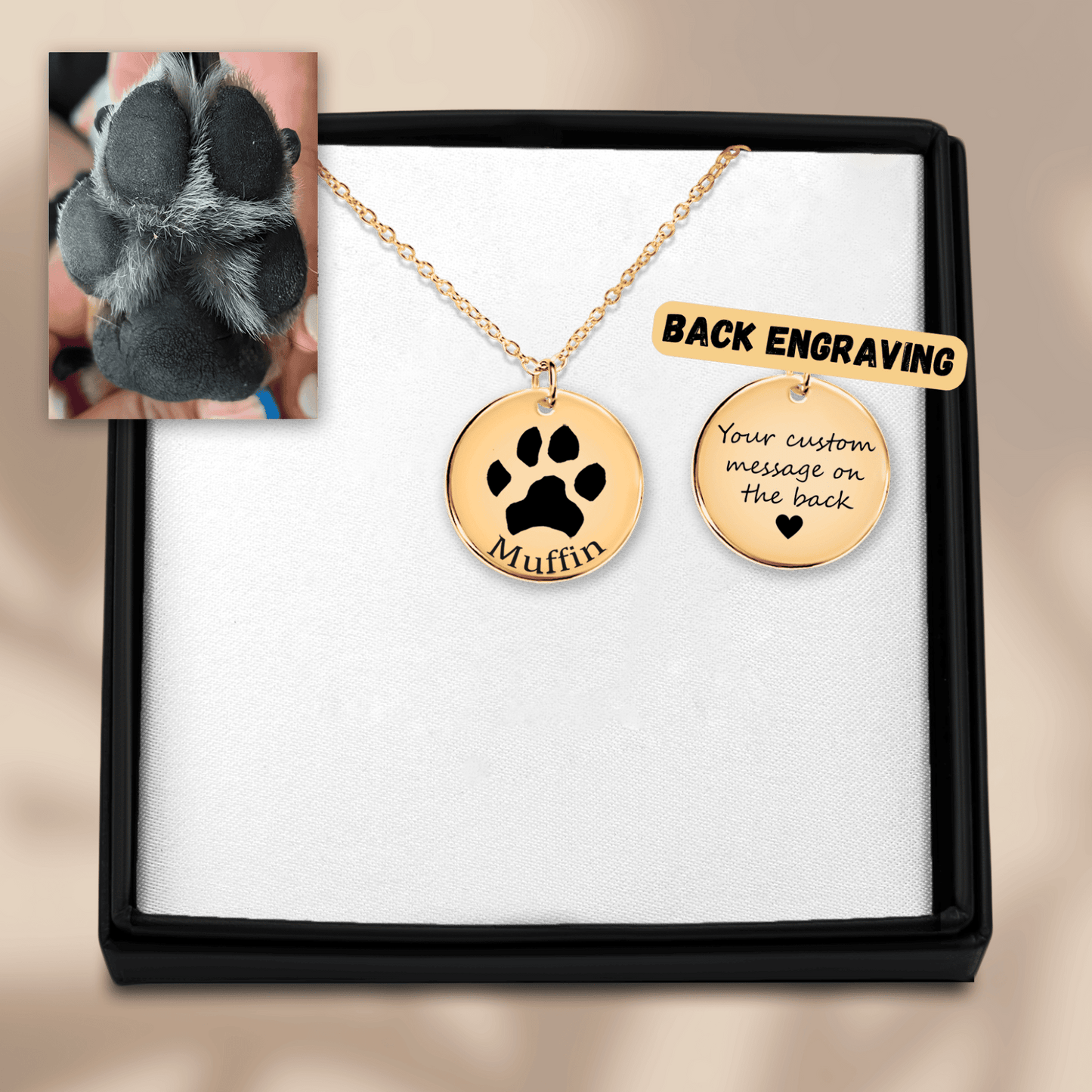 Paw Print Necklace