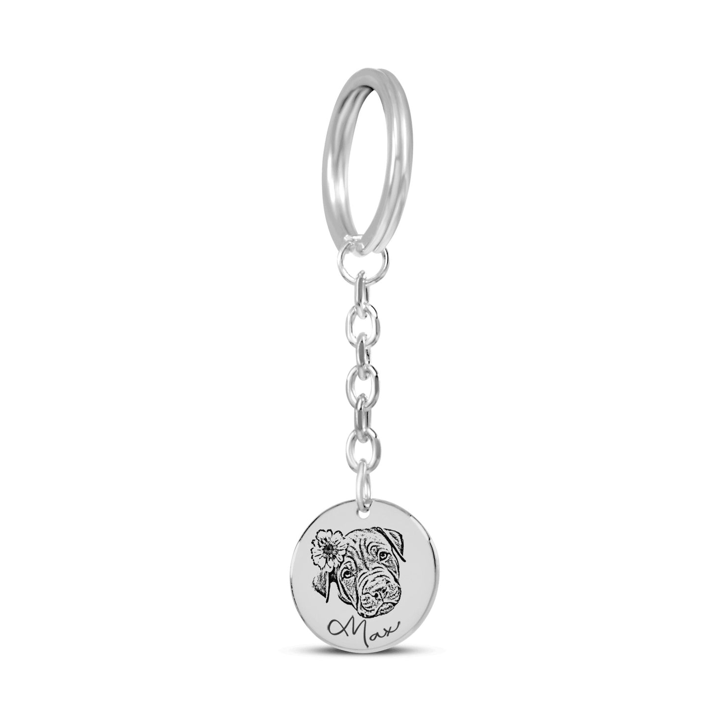 Pet Portrait Keychain