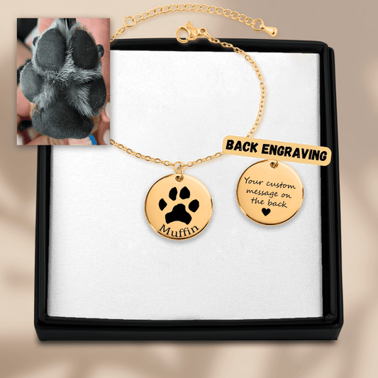 Custom Pawprint Bracelet